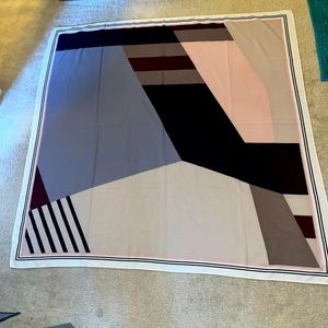 H&M pastel square satin scarf